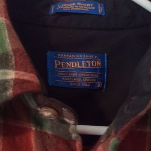 Men's large Pendelton Wool Lodge Plaid shirt